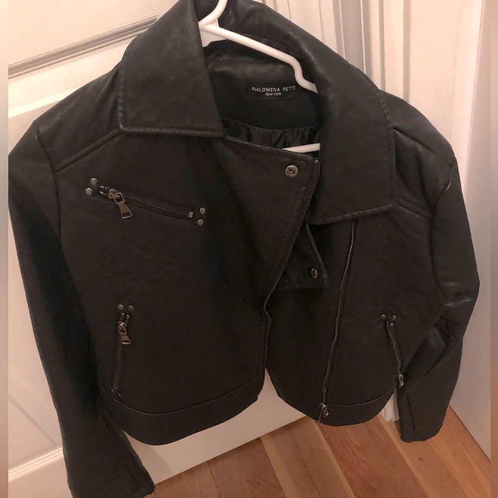 FAUX LEATHER JACEKT